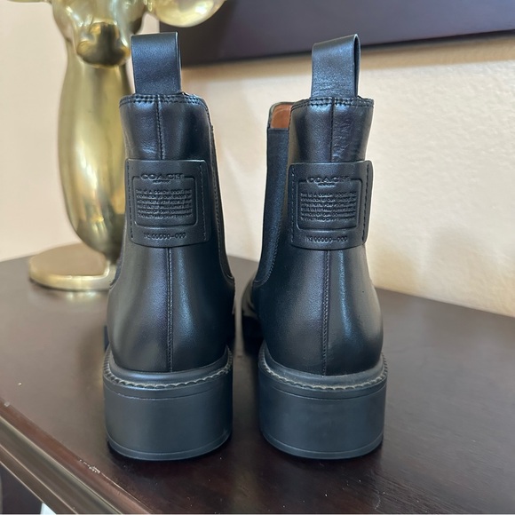 Authentic Coach Black Leather Booties - Picture 6 of 11